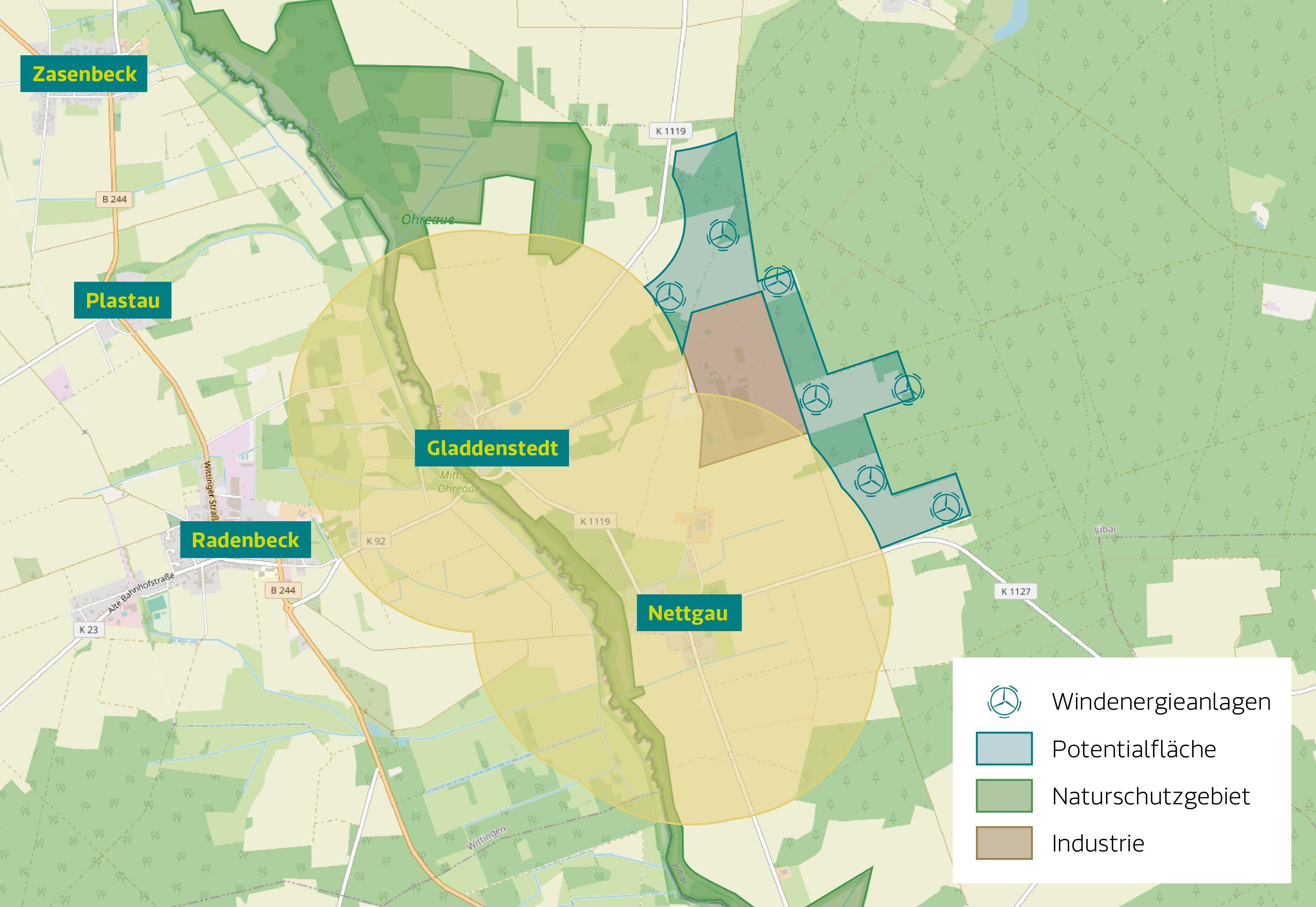 Windparkplanung in Galddenstedt-Nettgau