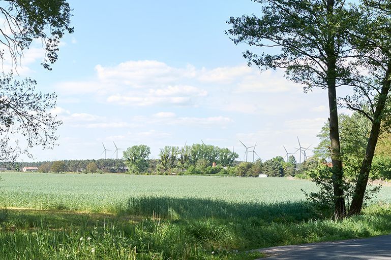 Visualisierung des geplanten Windparks in Teupitz