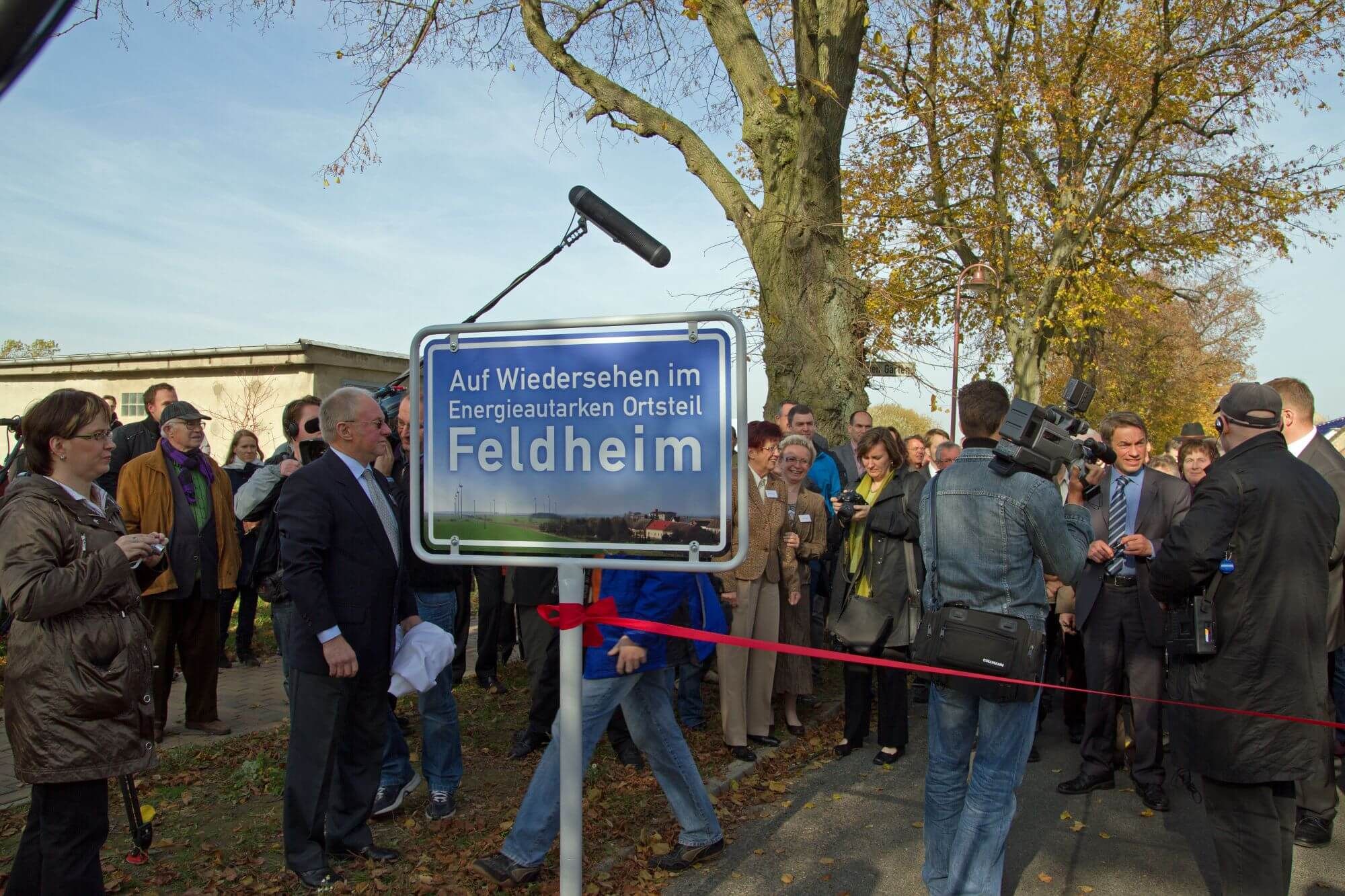 Einweihung des energieautarken Dorfs Feldheim, 2010