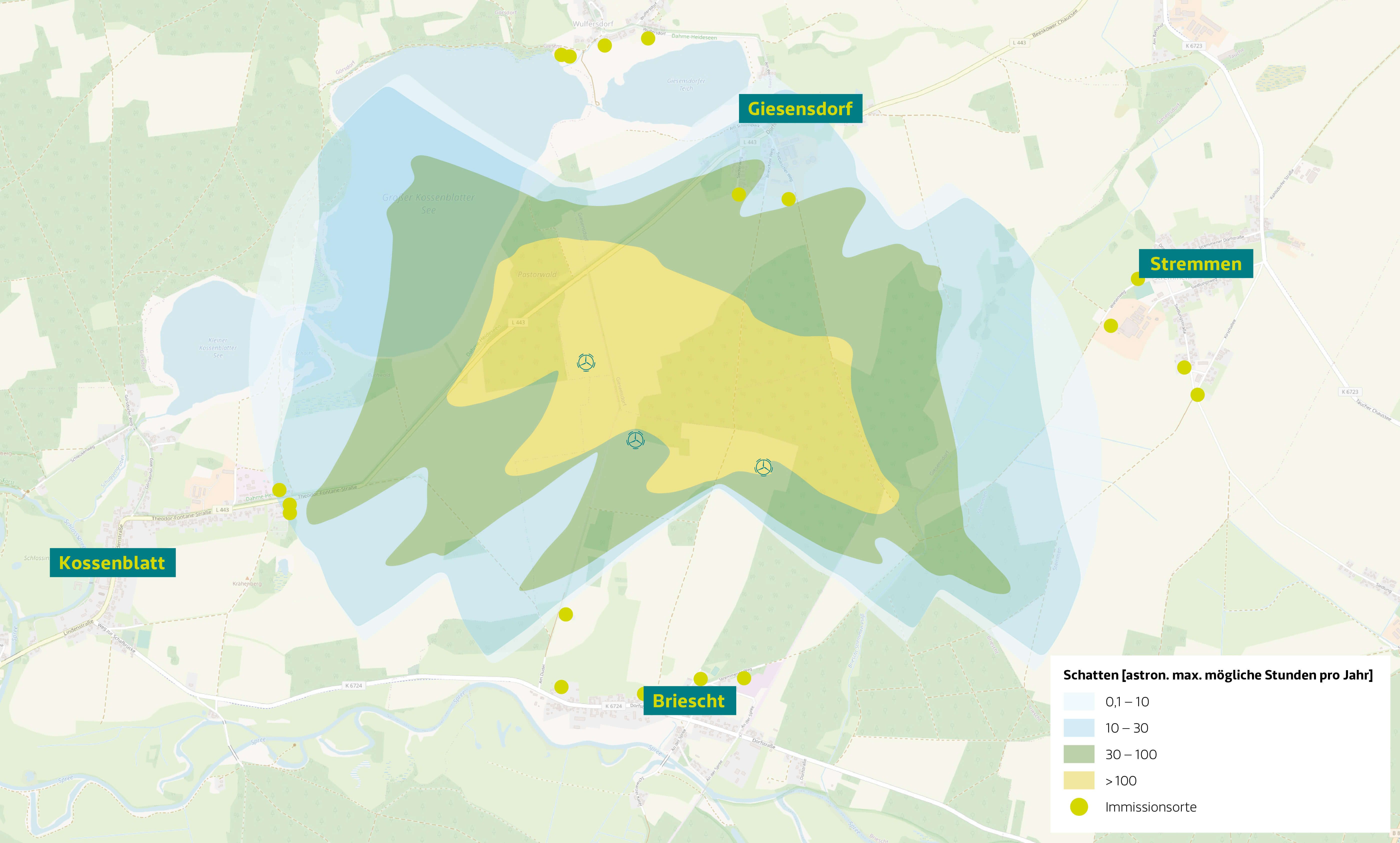 Schattenberechnungen Windpark Sömmerda