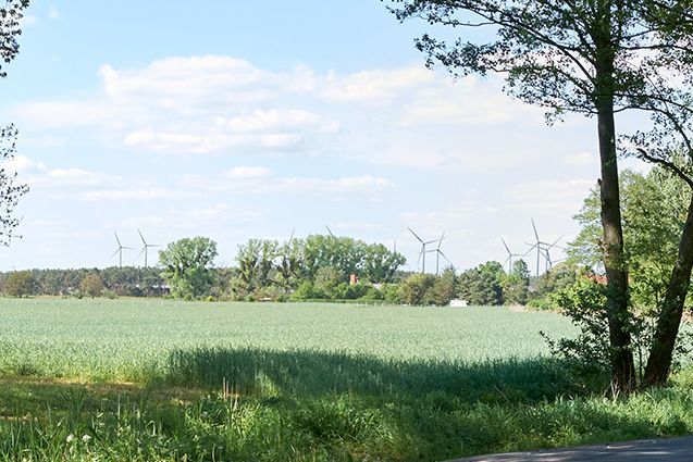 Luftaufnahme Windpark-Westen